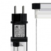 Акриловая светодиодная фигура Снеговик в синих варежках, 31х25х59см IP65 трансформатор в комплекте