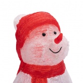 Акриловая светодиодная фигура Снеговик в синих варежках, 31х25х59см IP65 трансформатор в комплекте