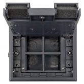 Лючок напольный EKF C-Line 8 под 4 механизма 45х45 (8 модулей) IP30 серый