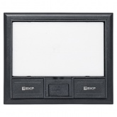 Лючок напольный EKF C-Line 8 под 4 механизма 45х45 (8 модулей) IP30 серый