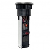 Встраиваемая выдвижная мини-колонна EKF на 6 модулей C-Line металлик