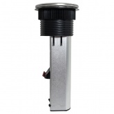 Встраиваемая выдвижная мини-колонна EKF на 6 модулей C-Line металлик