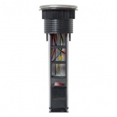 Встраиваемая выдвижная мини-колонна EKF на 8 модулей C-Line металлик