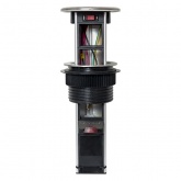 Встраиваемая выдвижная мини-колонна EKF на 8 модулей C-Line металлик