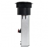 Встраиваемая выдвижная мини-колонна EKF с беспроводной зарядкой 15Вт 6 модулей C-Line металлик