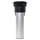 Встраиваемая выдвижная мини-колонна EKF с беспроводной зарядкой 15Вт 6 модулей C-Line металлик