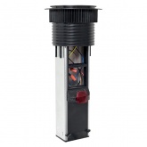 Встраиваемая выдвижная мини-колонна EKF с беспроводной зарядкой 15Вт 6 модулей C-Line металлик