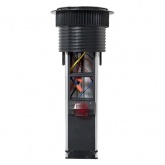 Встраиваемая выдвижная мини-колонна EKF с беспроводной зарядкой 15Вт 6 модулей C-Line металлик