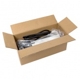 Встраиваемая выдвижная мини-колонна EKF с беспроводной зарядкой 15Вт 6 модулей C-Line металлик