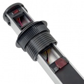 Встраиваемая выдвижная мини-колонна EKF с беспроводной зарядкой 15Вт 8 модулей C-Line металлик