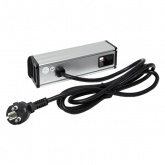 Настольный розеточный блок EKF для крепления к столу на 8 модулей C-Line металлик