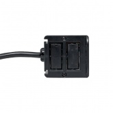 Настольный розеточный блок EKF для крепления к столу на 10 модулей C-Line металлик