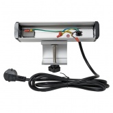 Настольный розеточный блок EKF для крепления к столу на 10 модулей C-Line металлик