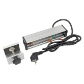 Настольный розеточный блок EKF для крепления к столу на 10 модулей C-Line металлик