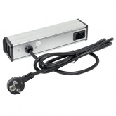 Настольный розеточный блок EKF для крепления к столу на 10 модулей C-Line металлик