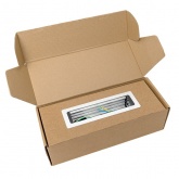 Встраиваемый настольный розеточный блок EKF на 8 модулей C-Line металлик