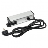 Настольный розеточный блок EKF для крепления под столом на 8 модулей C-Line металлик