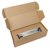 Настольный розеточный блок EKF для крепления под столом на 10 модулей C-Line металлик