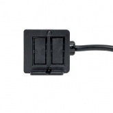 Настольный розеточный блок EKF для крепления под столом на 10 модулей C-Line металлик