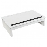 Встраиваемый настольный розеточный блок EKF выдвижной на 8 модулей C-Line металлик