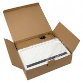 Встраиваемый настольный розеточный блок EKF выдвижной на 8 модулей C-Line металлик