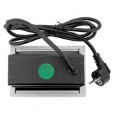 Встраиваемый настольный лючок EKF на 4 модуля C-Line металлик