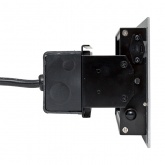 Встраиваемый настольный лючок EKF на 4 модуля C-Line металлик