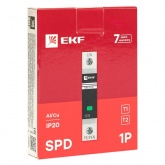Устройство защиты от импульсных перенапряжений EKF Т1+Т2; Iimp-12,5kA In-20kA Uc-275В 1+0 1Р
