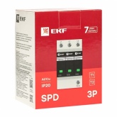 Устройство защиты от импульсных перенапряжений EKF Т1+Т2; Iimp-12,5kA In-20kA Uc-275В 3+0 3Р