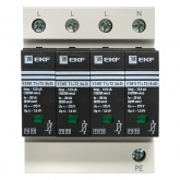 Устройство защиты от импульсных перенапряжений EKF Т1+Т2; Iimp-12,5kA In-20kA Uc-275В 4+0 4Р