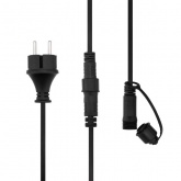 Уличная гирлянда Лофт, черный каучук, 20 прозрачных ламп x 5 LED, влагостойкая IP44