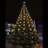 Гирлянда Нить (дюраплей) 200LED 16W 24V эффект мерцания, черный каучук, тёплый белый IP67 бухта 20м