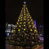 Гирлянда Нить (дюраплей) 200LED 16W 24V постоянное тепло белое свечение, черый каучук IP67 бухта 20м