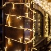 Гирлянда Нить 10м, постоянное свечение, белый ПВХ, 230В, цвет: тёплый белый