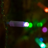 Гирлянда светодиодная Дождь 2х1,5м прозрачный провод 230V RGB 300LED свечение с динамикой