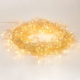 Гирлянда Дождь 240LED 3х2м свечение с динамикой, прозрачный провод ПВХ 230В IP20 теплый белый