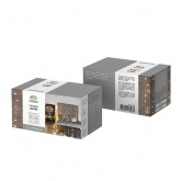 Гирлянда Дождь 240LED 3х2м свечение с динамикой, прозрачный провод ПВХ 230В IP20 теплый белый