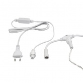 Гирлянда Светодиодный Дождь 2x1,5м 192LED мульти IP44 постоянное свечение, прозрачный провод, 230В