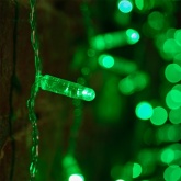 Гирлянда Светодиодный Дождь 2x1,5м 192LED зеленый IP44 постоянное свечение, прозрачный провод, 230В