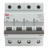 Выключатель автоматический EKF AVERES AV-6 40A (D) 4P трехфазный 6kA