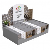 Гирлянда Сеть 1,8х1,5м 180LED белый, 8 режимов свечения, прозрачный провод, 230В