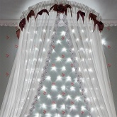 Гирлянда Сеть 1,8х1,5м 180LED белый, 8 режимов свечения, прозрачный провод, 230В