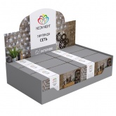 Гирлянда Сеть 1,8х1,5м 180LED синий, 8 режимов свечения, прозрачный провод, 230В