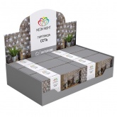 Гирлянда Сеть 1,5х1,5м 150LED мультиколор, 8 режимов свечения, прозрачный провод, 230В