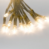 Гирлянда Сеть 1,5х1,5м 150LED тепло-белый, 8 режимов свечения, прозрачный провод, 230В