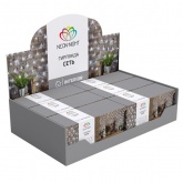 Гирлянда Сеть 1,5х1,5м 150LED белый, 8 режимов свечения, прозрачный провод, 230В