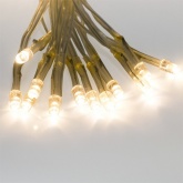 Гирлянда Сеть 1,5х1,5м прозрачный ПВХ, 96 LED теплый белый, IP20, 8 режимов