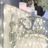 Гирлянда Сеть 1,5х1,5м прозрачный ПВХ, 96 LED белый, IP20, 8 режимов, в линию не соединяется