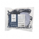 Гирлянда Айсикл (Бахрома) 3,2х0,6м, с эффектом мерцания, черный провод каучук, теплые 88LED, IP67