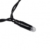 Гирлянда светодиодная Дождь 2x0,8м 160LED 230В теплый белый, эффект мерцания, черный провод IP65